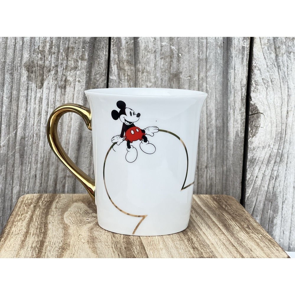 Disney Mickey Mug with Metallic Gold Mouse Ear Accent